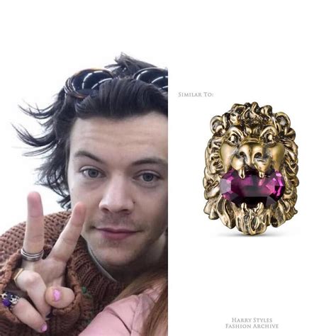 lion ring gucci harry styles|How Harry Styles’ Fans Helped Return His Lost Gucci Ring .